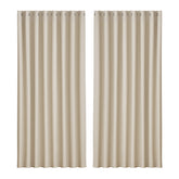 Artiss 2X Blockout Curtains Eyelet 300x230cm Beige