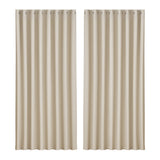 Artiss 2X Blockout Curtains Eyelet 300x230cm Beige