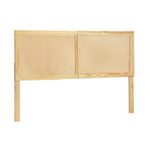 Artiss Bed Head Headboard Double Rattan - RIBO Pine