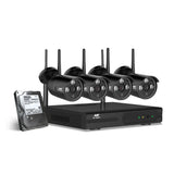 UL-tech Wireless CCTV Security System 8CH NVR 3MP 4 Bullet Cameras 1TB