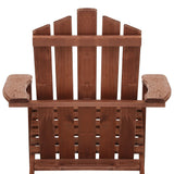 Gardeon Adirondack Outdoor Chairs Wooden Beach Chair Patio Furniture Garden Brown