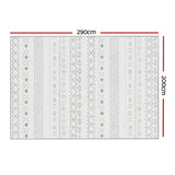 Artiss Floor Rugs 200x290cm Washable Area Mat Large Carpet Soft Short Pile Una