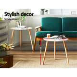 Artiss Coffee Table Round 50CM Callix