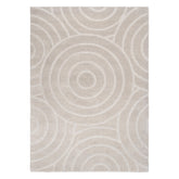 Les Nomades Ellipse Beige Wool Rug
