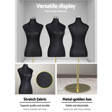 Embellir Female Mannequin Dummy Model Dressmaker Clothes Display Torso Tailor BK