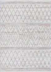 Maryland Tabriz Beige Geometric Soft Rug