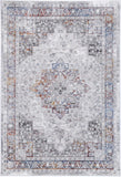 Porto Camila Grey & Blue Traditional Rug