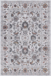 Porto Edward Ivory & Red Traditional Rug