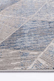 Porto Mason Grey & Blue Geometric Rug
