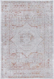 Porto Luna Cream & Red Traditional Rug