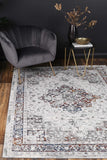Porto Camila Grey & Blue Traditional Rug