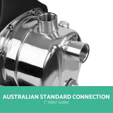 Giantz Garden Water Jet Pump High Pressure 800W Tank Rain Farm Irrigation Yellow