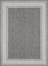 Sisalo Brown Beige Outdoor Bordered Rug