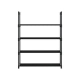 Artiss Shoe Rack 4-tier 12 Pairs Stackable Black