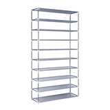 Artiss 10-Tier Shoe Rack Stackable 50 Pairs Grey