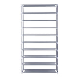 Artiss 10-Tier Shoe Rack Stackable 50 Pairs Grey