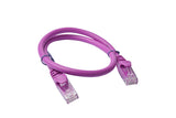 8WARE Cat6a UTP Ethernet Cable 25cm Snagless Purple