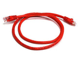8WARE Cat6a UTP Ethernet Cable 25cm Snagless Red