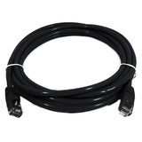 8WARE Cat6a UTP Ethernet Cable 0.5m (50cm) Snagless Black