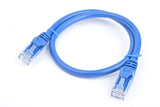 8WARE Cat6a UTP Ethernet Cable 0.5m (50cm) Snagless Blue
