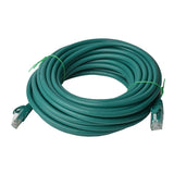 8WARE Cat6a UTP Ethernet Cable 30m Snagless Green