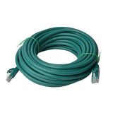 8WARE Cat6a UTP Ethernet Cable 50m Snagless Green