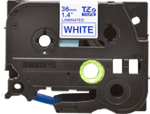 Genuine Brother TZe-263 Labelling Tape Cassette Blue on White, 36mm wide, 8m long Compatible with a wide range of Brothers P-touch printers