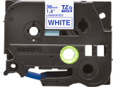 Genuine Brother TZe-263 Labelling Tape Cassette Blue on White, 36mm wide, 8m long Compatible with a wide range of Brothers P-touch printers