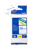 Genuine Brother TZe-263 Labelling Tape Cassette Blue on White, 36mm wide, 8m long Compatible with a wide range of Brothers P-touch printers