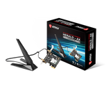 MSI HERALD-AX INTEL AX200NGW WI-FI 6 PCI-E Adapter, PCI-E x1, Bluetooth 5, 2.4 GHz/5 GHz Frequency, 2.4 Gbps Max Speed
