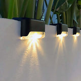 3-Piece Solar Deck Lights Set, Wireless, Waterproof, Warm White Light