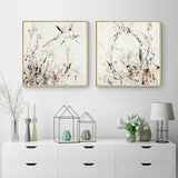 Wall Art 50cmx50cm Afternoon Walk 2 Sets Gold Frame Canvas