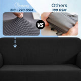 GOMINIMO Polyester Jacquard Sofa Cover 2 Seater (Grey)