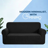 GOMINIMO Polyester Jacquard Sofa Cover 2 Seater (Grey)