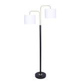 Sarantino Black/Brass Finish Reading Light Electric Table Lamp