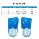 2X Pair Half Insoles Shoe Inserts S Size Gel Arch Support Foot Pad