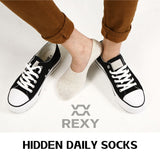 5X Small Daily No Show Socks - MULTI COLOUR 5X Rexy Daily No Show Ankle Socks Small Non-Slip Breath