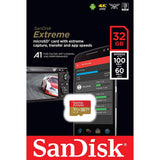 SANDISK SDSQXAF-032G-GN6MN 32GB MICRO SDHC EXTREME A1 V30, UHS-I/ U3, 100MB/s ,NO SD ADAPTER