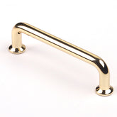 96mm Polished gold Furniture Kitchen Bathroom Cabinet Handles Drawer Bar Handle Pull Knob