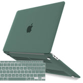 Suitable for MacBook Air 13 Inch Case 2022 2021 2020 2019 2018, A1932, A2179, A2337 Shell Case Keyboard Cover Dark Green
