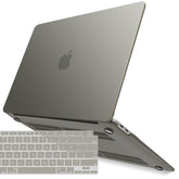 Suitable for MacBook Air 13 Inch Case 2022 2021 2020 2019 2018, A1932, A2179, A2337 Shell Case Keyboard Cover Grey