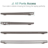 Suitable for MacBook Air 13 Inch Case 2022 2021 2020 2019 2018, A1932, A2179, A2337 Shell Case Keyboard Cover Grey