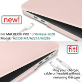 Suitable for Sold Pink MacBook Pro 13 Inch Case 2016-2023 M1 M2 A2338 A2289 A2251 A2159 Hard Shell Case Keyboard Cover