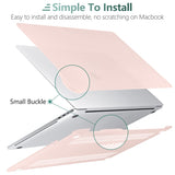 Suitable for Sold Pink MacBook Pro 13 Inch Case 2016-2023 M1 M2 A2338 A2289 A2251 A2159 Hard Shell Case Keyboard Cover