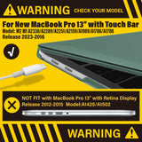 Suitable for Midnight Green MacBook Pro 13 Inch Case 2016-2023 M1 M2 A2338 A2289 A2251 A2159 Hard Shell Case Keyboard Cover
