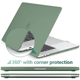 Suitable for Midnight Green MacBook Pro 13 Inch Case 2016-2023 M1 M2 A2338 A2289 A2251 A2159 Hard Shell Case Keyboard Cover
