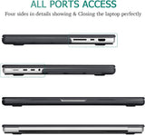 Suitable for MacBook Pro 14 Max Inch Case 2023 2022 2021 M2 A2779 M1 A2442 Hardshell Case Keyboard Cover Black