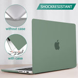 Suitable for MacBook Pro 14 Max Inch Case 2023 2022 2021 M2 A2779 M1 A2442 Hardshell Case Keyboard Cover Midnight Green