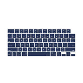 Keyboard Cover Skin For MacBook Air Pro 13 13.6 14 15.3 16 A2442 A2779 A2485 A2780 A2681 A2941 M1 M2 2021 to 2023 Navy Blue