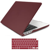Suitable for 2023 2022 MacBook Air 13 inch case M2 Model A2681 Hard Shell Case Keyboard Cover Wine Red